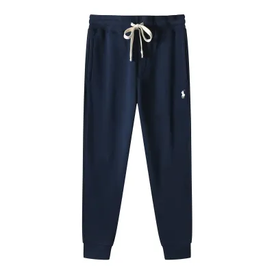 Ralph Lauren Pants Navy (White Logo Print & White Drawstring) 01