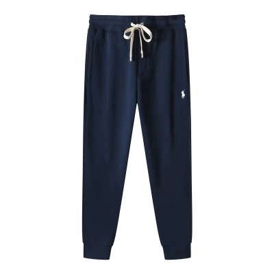 Ralph Lauren Pants Navy (White Logo Print & White Drawstring) 01