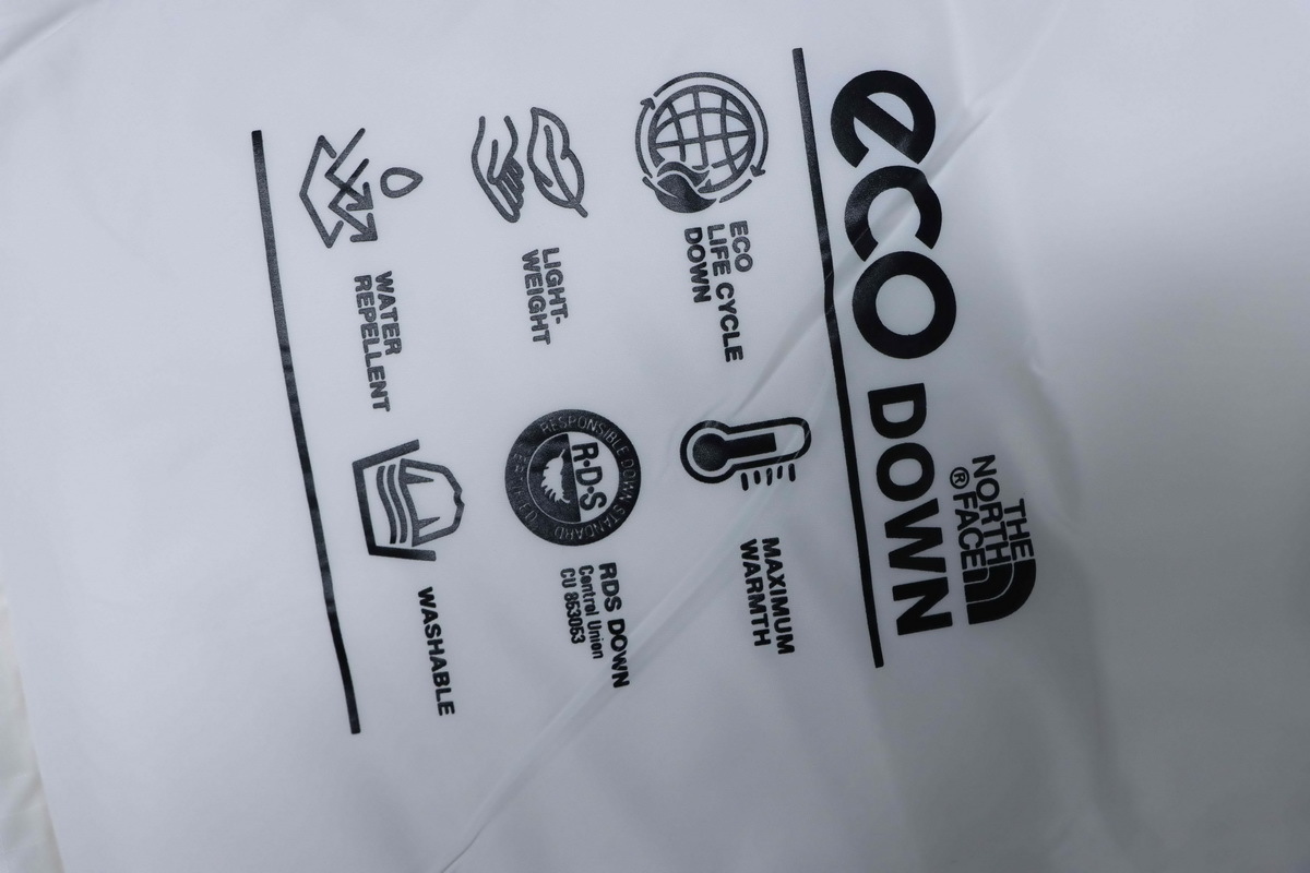 The North Face 1996 Eco Nuptse Jacket 'White Black'