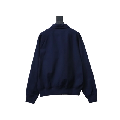 Dior Heart Embroidered Short Jacket Navy Blue 02