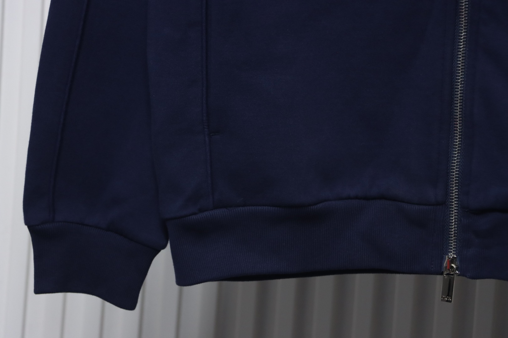 Dior Letter Embroidered Stand Collar Casual Sports Jacket Navy Blue