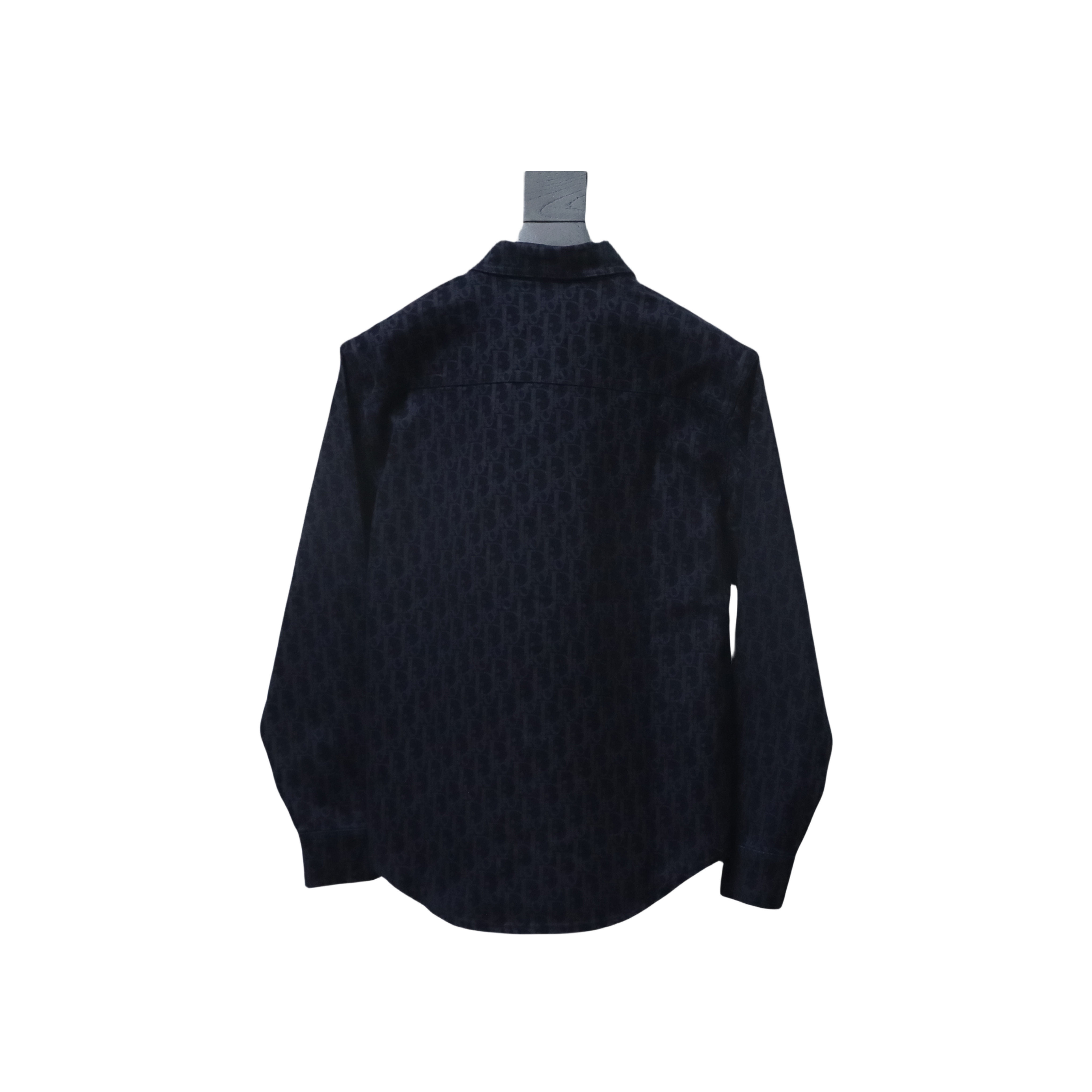 Dior Snake Logo Embroidered Denim Jacket Black