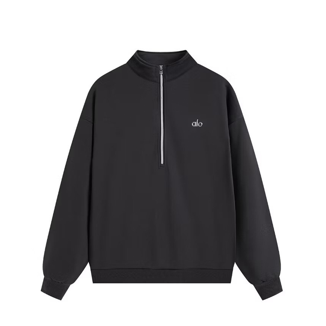 Alo Yoga Accolade 1/4 Zip Pullover Black