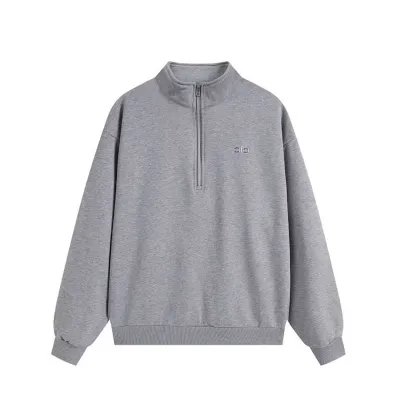 Alo Yoga Accolade 1/4 Zip Pullover Gray 01