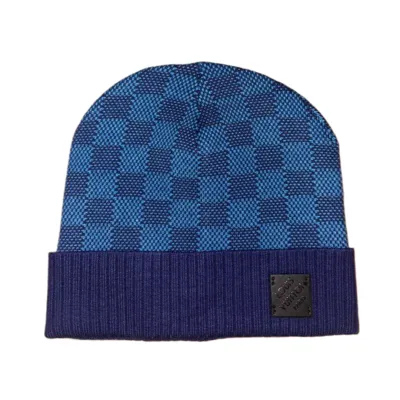 Louis Vuitton Petit Damier Beanie Blue 01