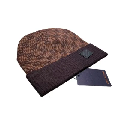 Louis Vuitton Petit Damier Beanie Brown 01