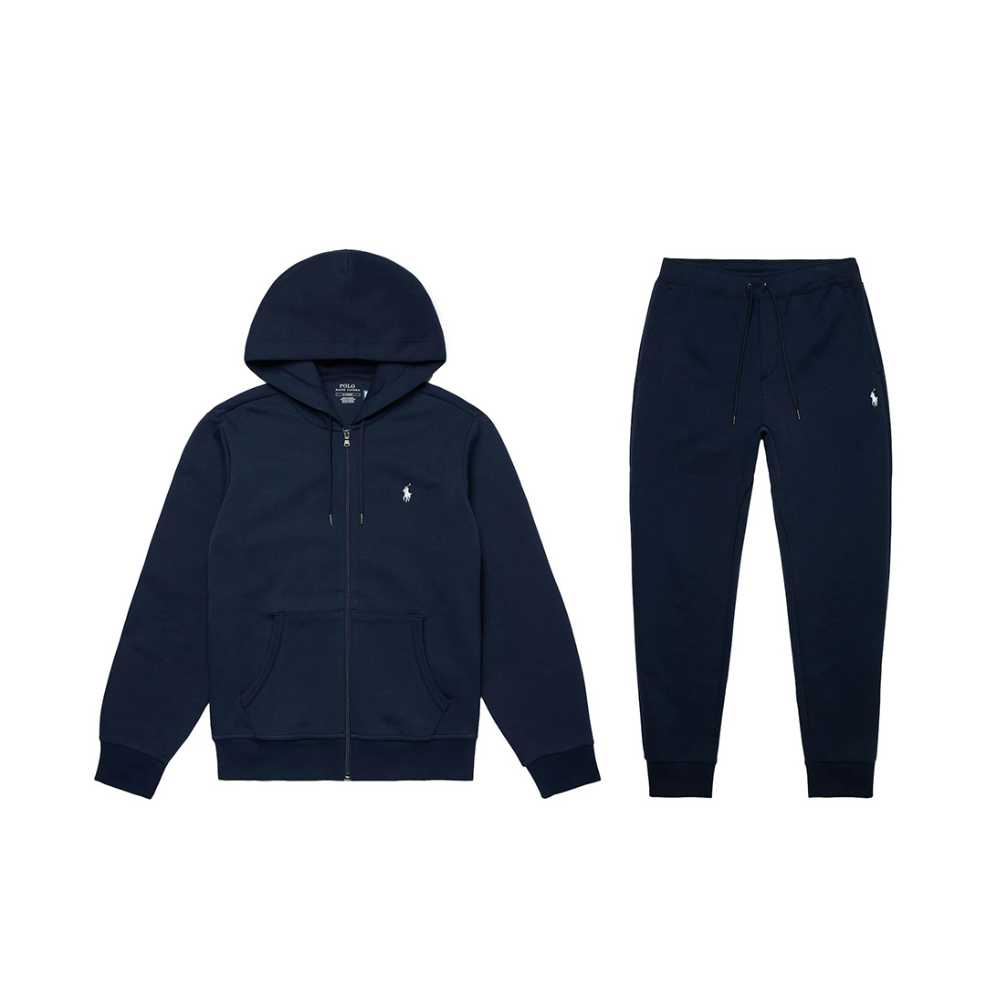 Polo Ralph Lauren Double-Knit Full-Zip Hoodie and Double-Knit Jogger Pant Set Aviator Navy