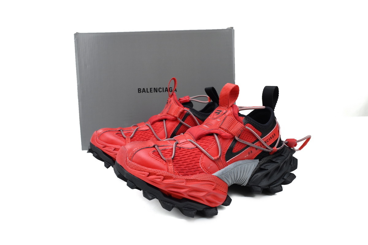 Balenciaga Hike Sneakers Black and Red 804919 WHIKE 6010