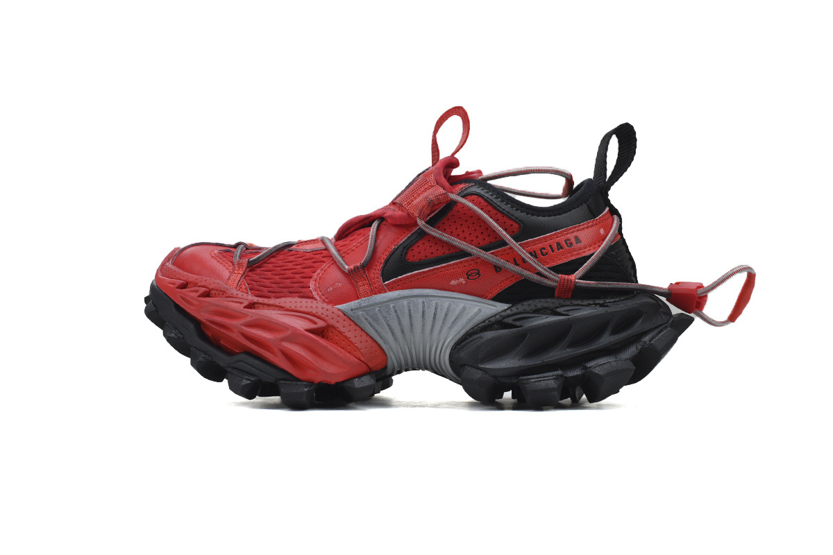 Balenciaga Hike Sneakers Black and Red 804919 WHIKE 6010