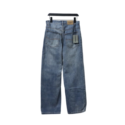 Balenciaga Red Letter Embroidered Jeans 02