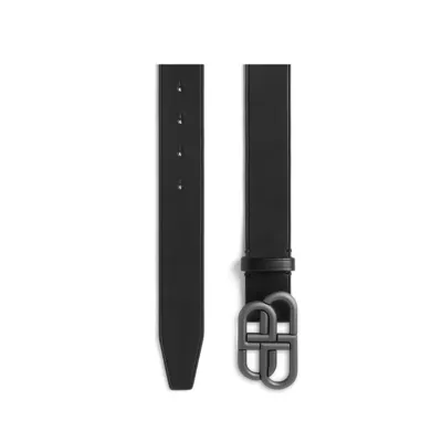 Balenciaga BB Logo Leather Belt   02