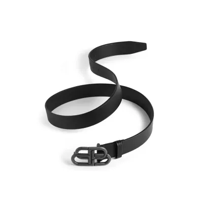 Balenciaga BB Logo Leather Belt   01