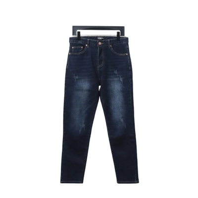 Balenciaga Back Pocket '3M' Logo Embroidered Jeans 01