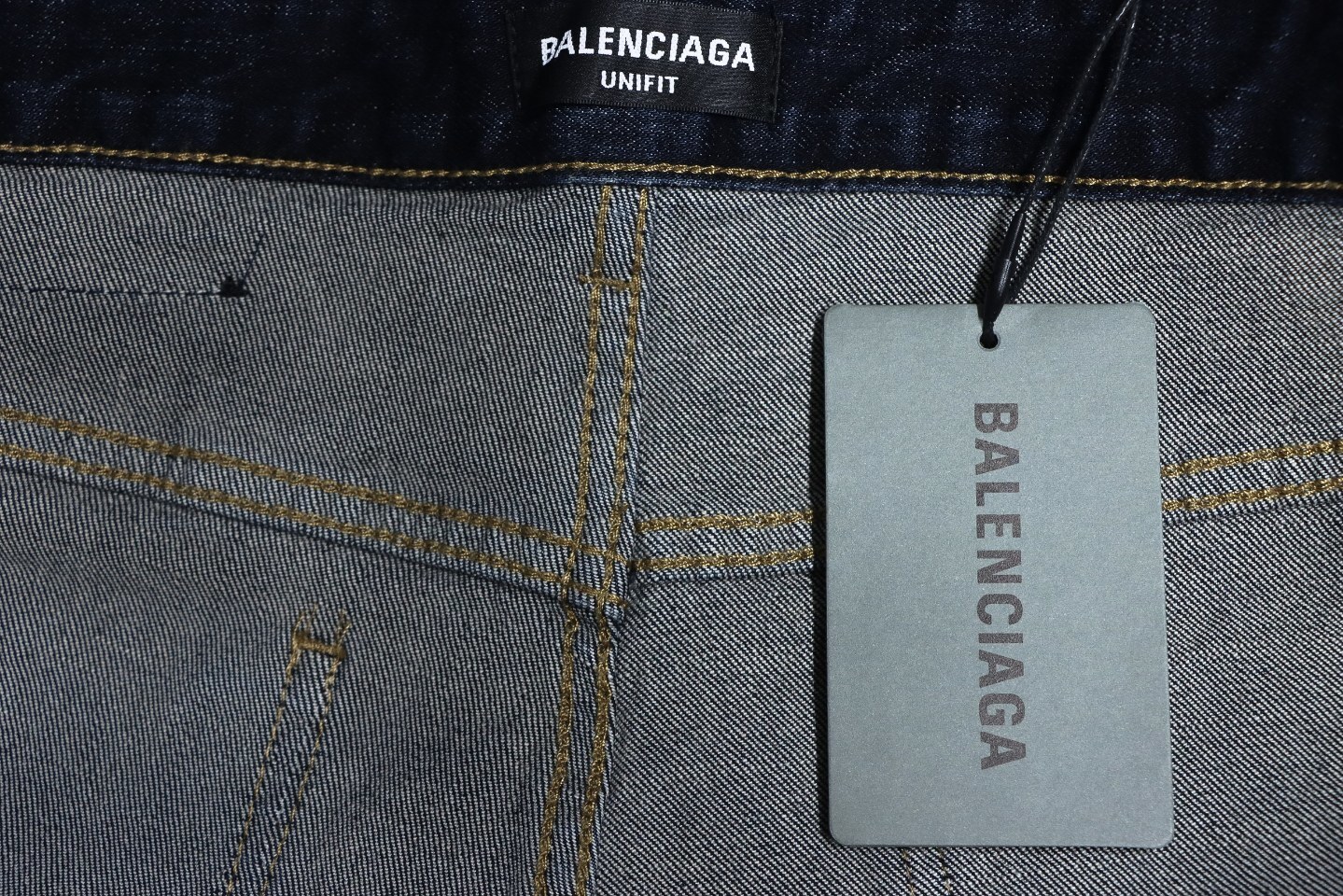 Balenciaga Back Pocket '3M' Logo Embroidered Jeans