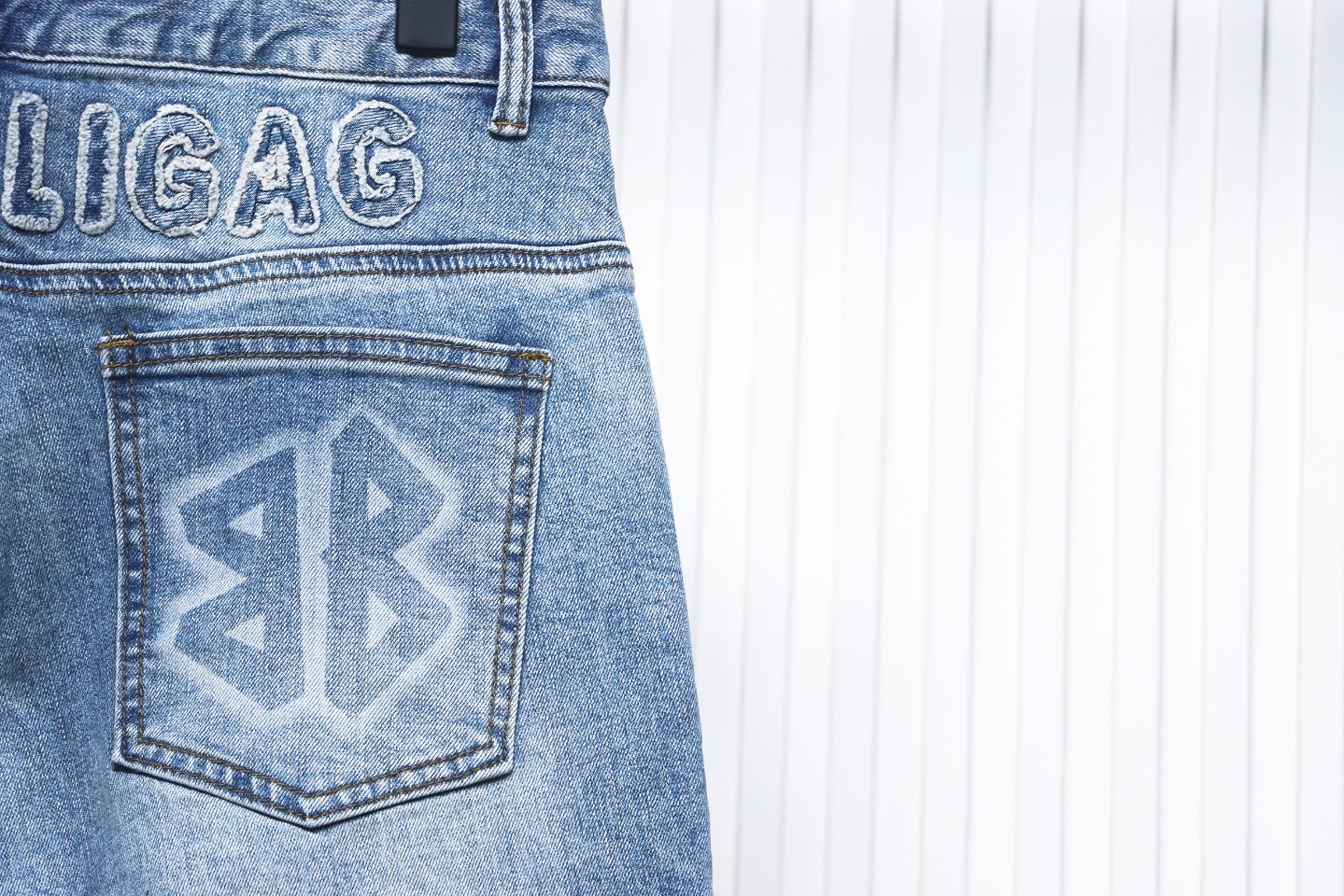 Balenciaga Back Pocket 'BB' Logo Printed Jeans