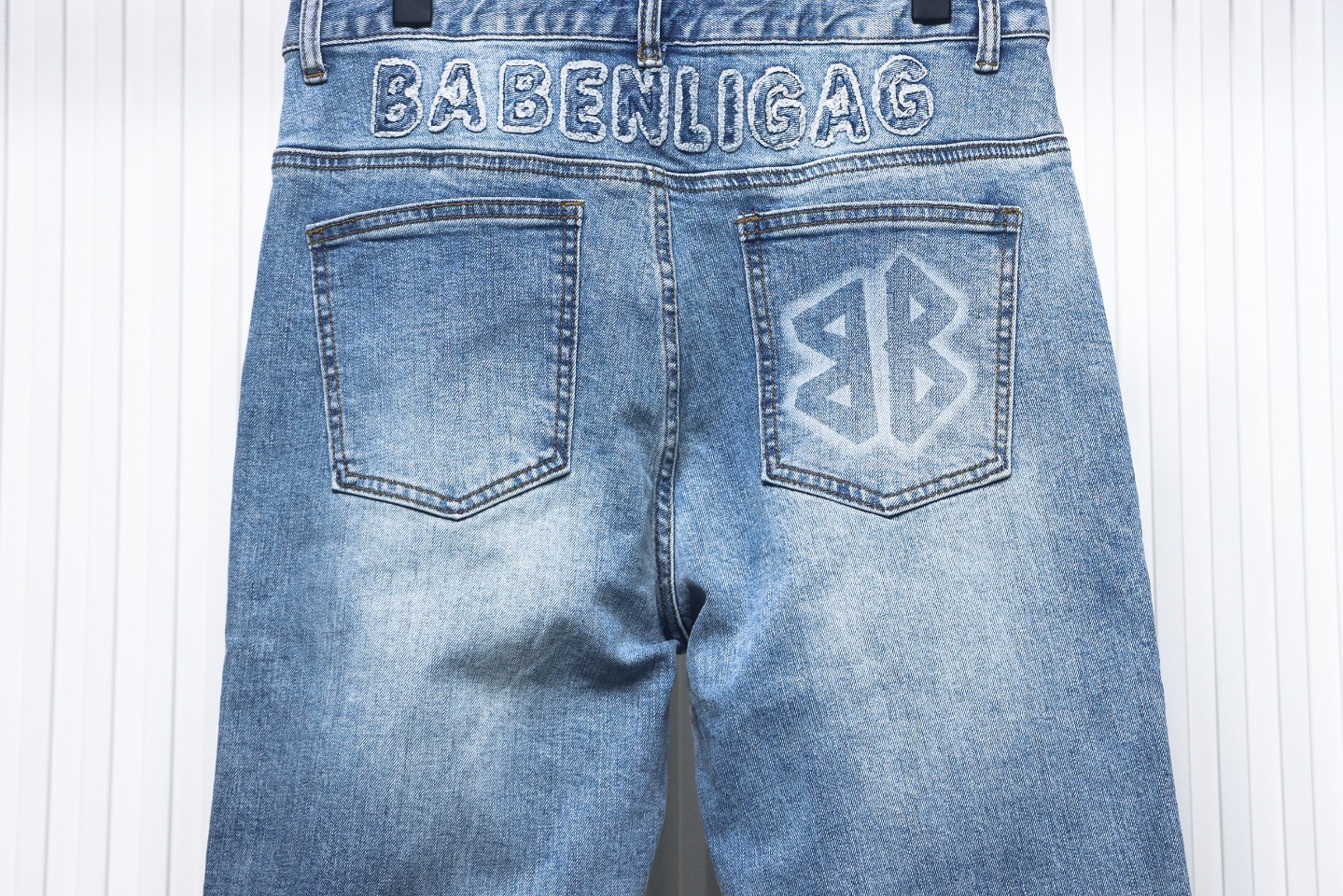 Balenciaga Back Pocket 'BB' Logo Printed Jeans