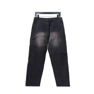 Balenciaga Distressed Jeans Washed Black 02