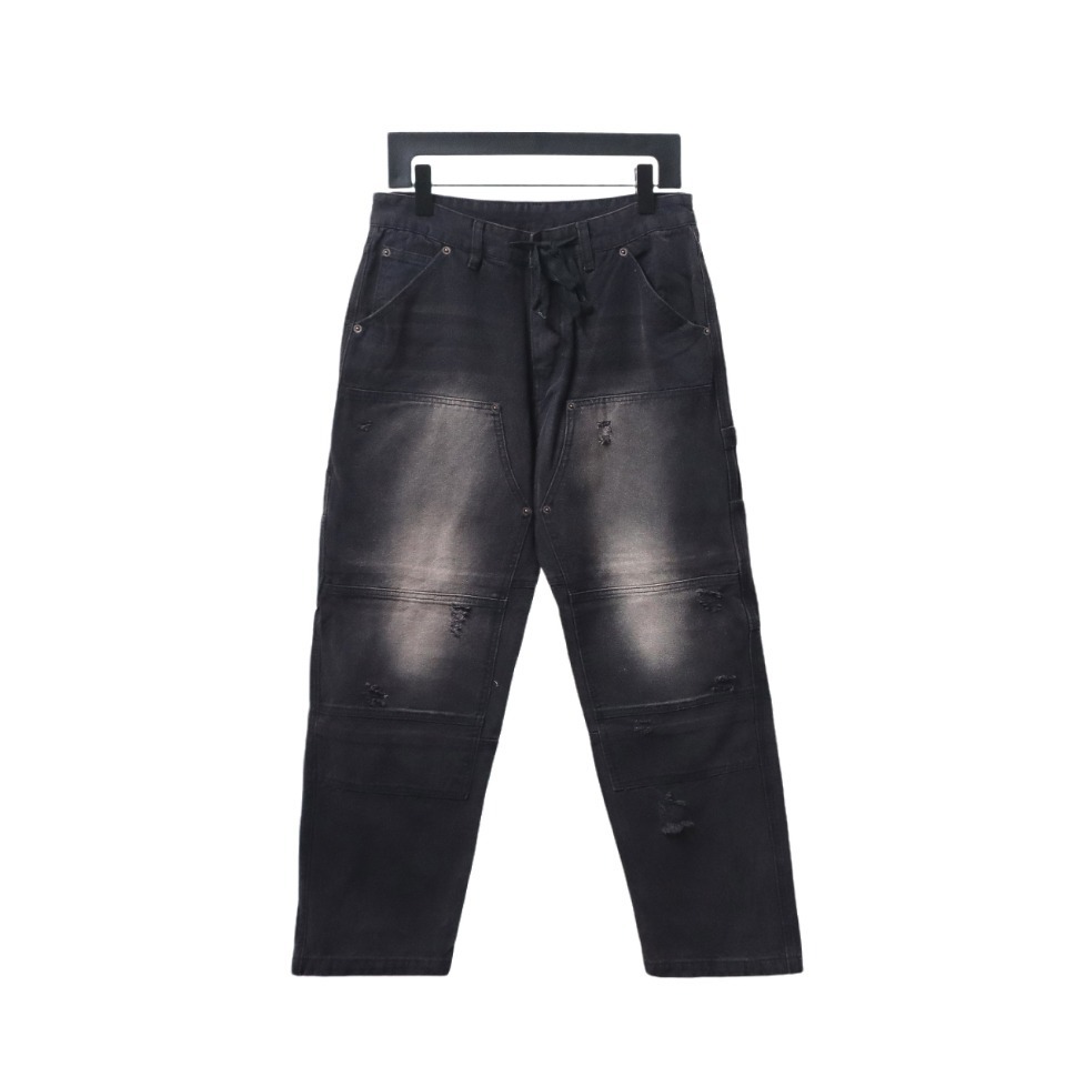 Balenciaga Distressed Jeans Washed Black