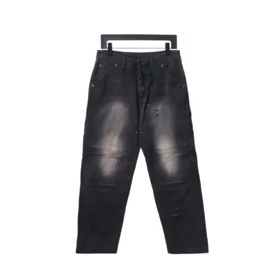 Balenciaga Distressed Jeans Washed Black 01