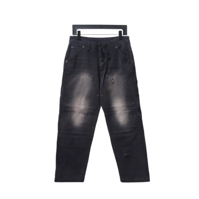 Balenciaga Distressed Jeans Washed Black 01
