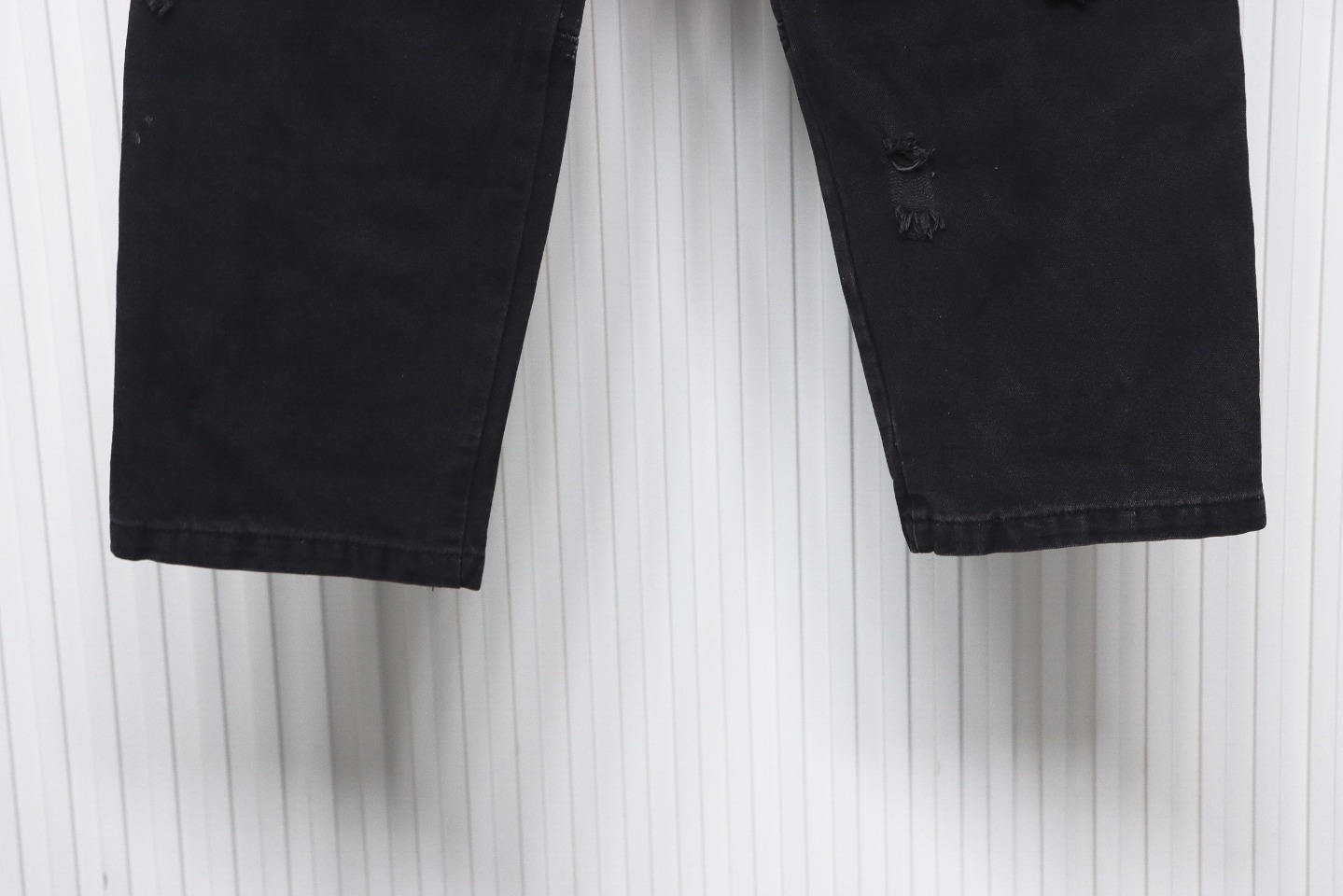 Balenciaga Distressed Jeans Washed Black