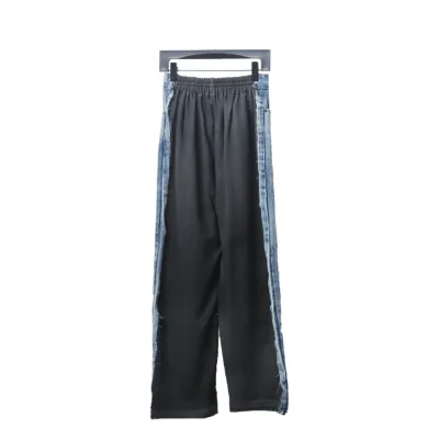 Balenciaga Front And Back Patchwork Black & Gray Jeans 02