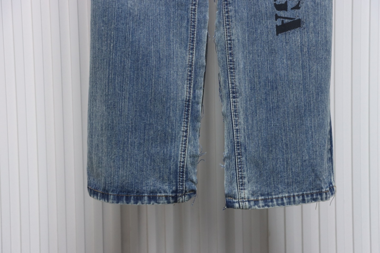 Balenciaga Front And Back Patchwork Black & Gray Jeans