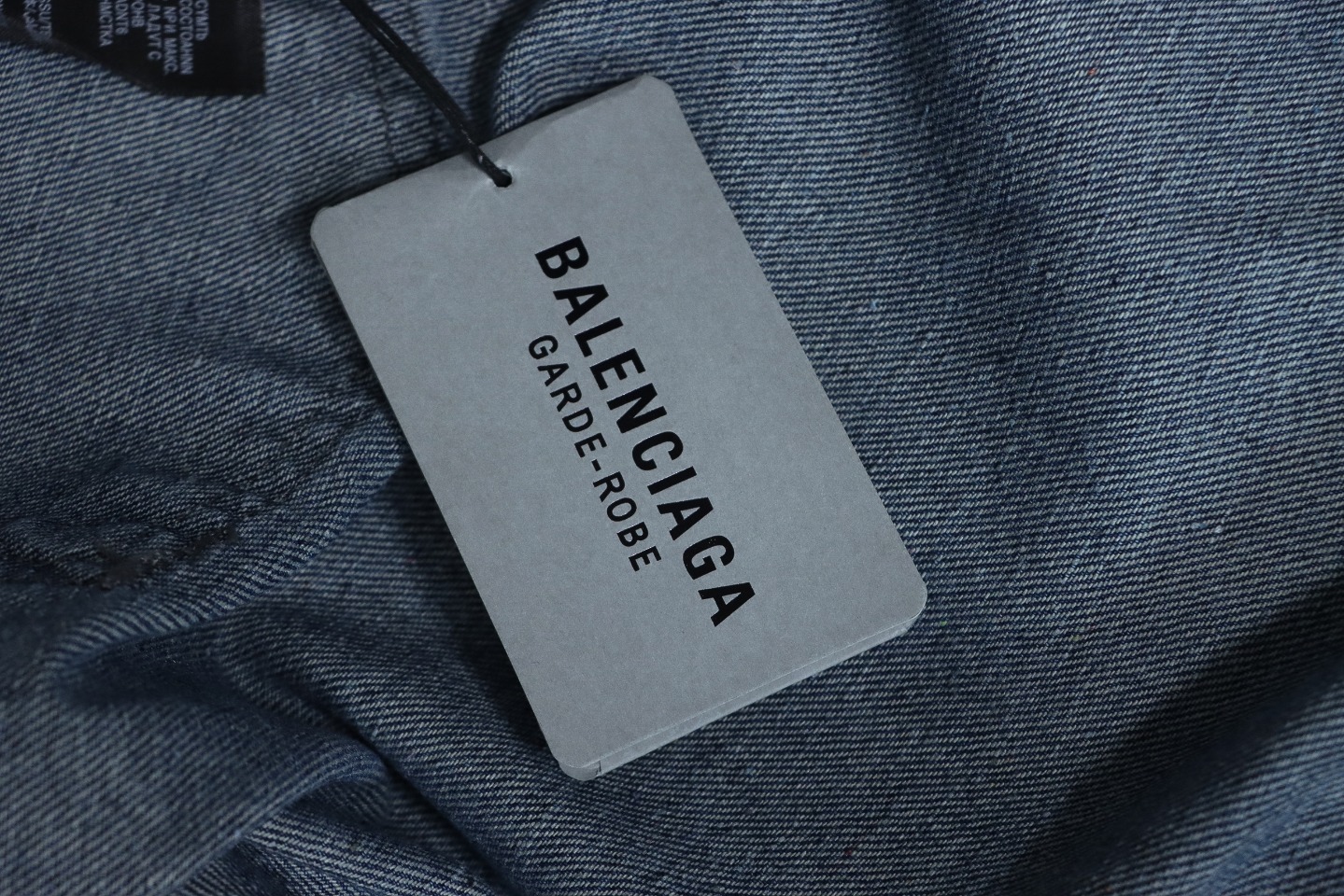 Balenciaga Personalized Prints Jeans Washed Blue