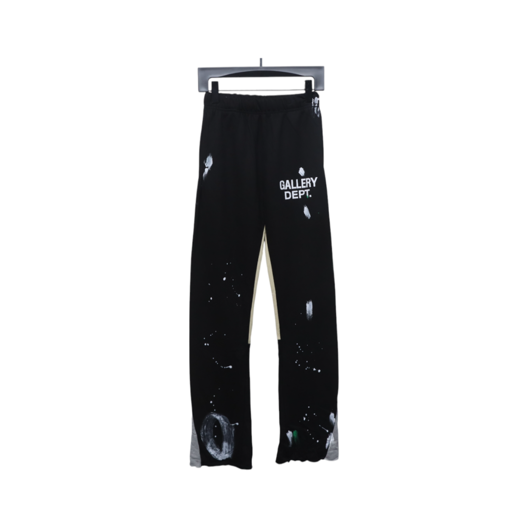 Gallery Dept Graffiti Splatter Sweatpants Black