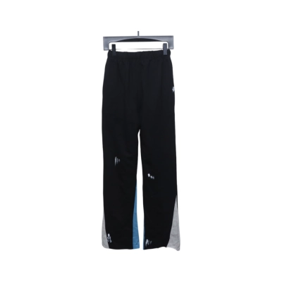Gallery Dept Graffiti Splatter Sweatpants Black Blue 02