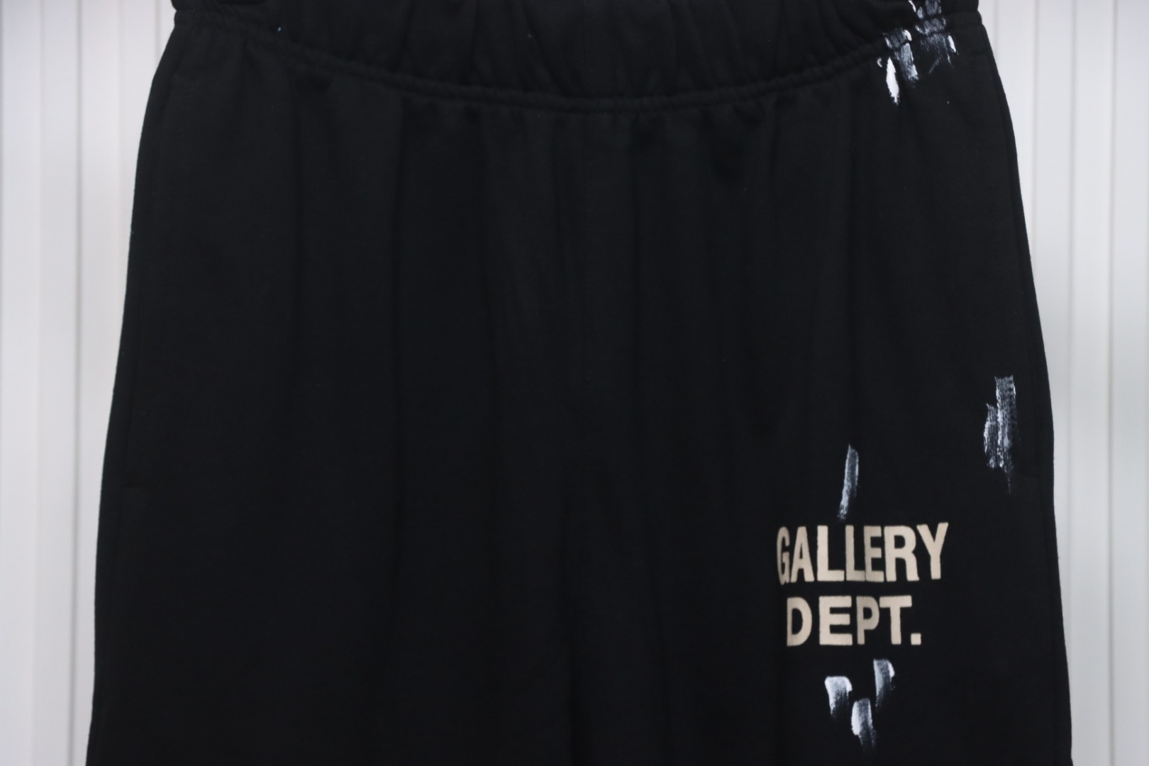 Gallery Dept Graffiti Splatter Sweatpants Black Blue