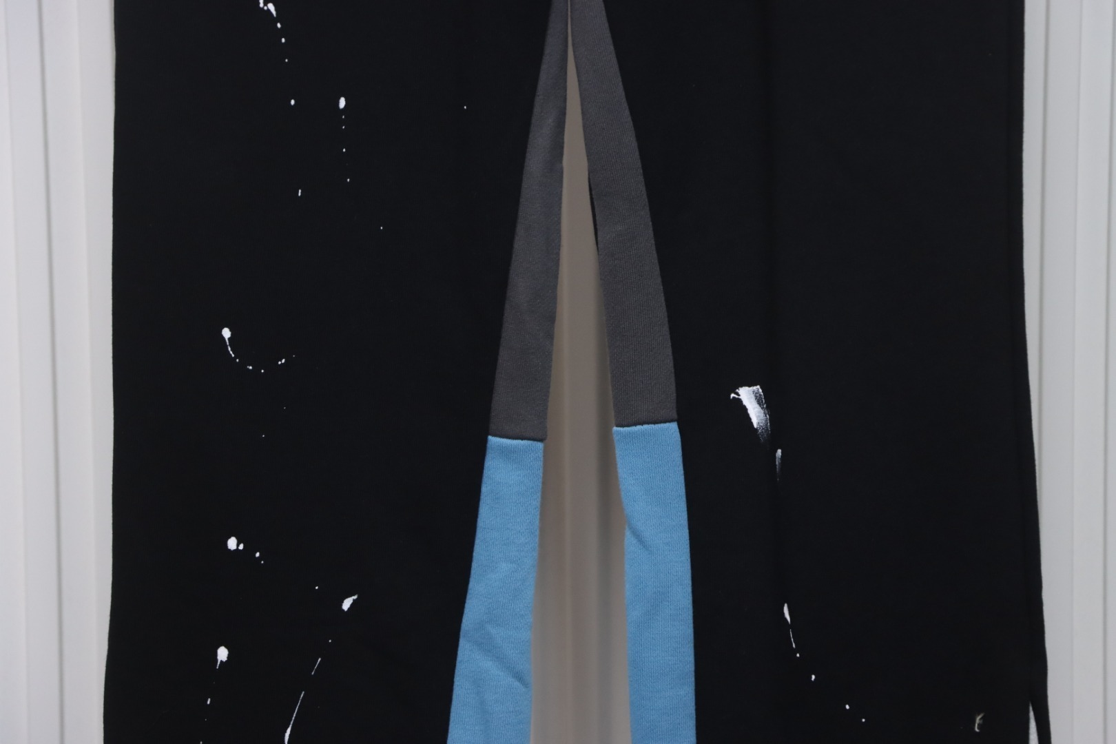 Gallery Dept Graffiti Splatter Sweatpants Black Blue