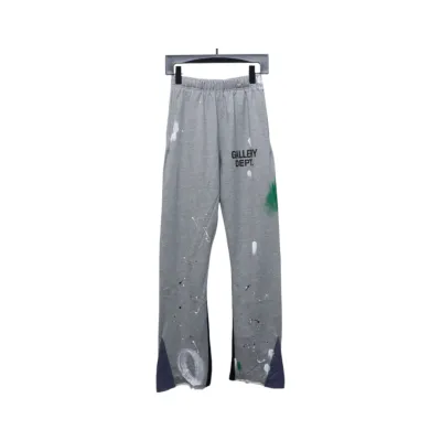 Gallery Dept Graffiti Splatter Sweatpants Gray 01