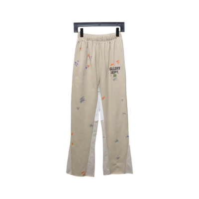 Gallery Dept Graffiti Splatter Sweatpants Yellow 01