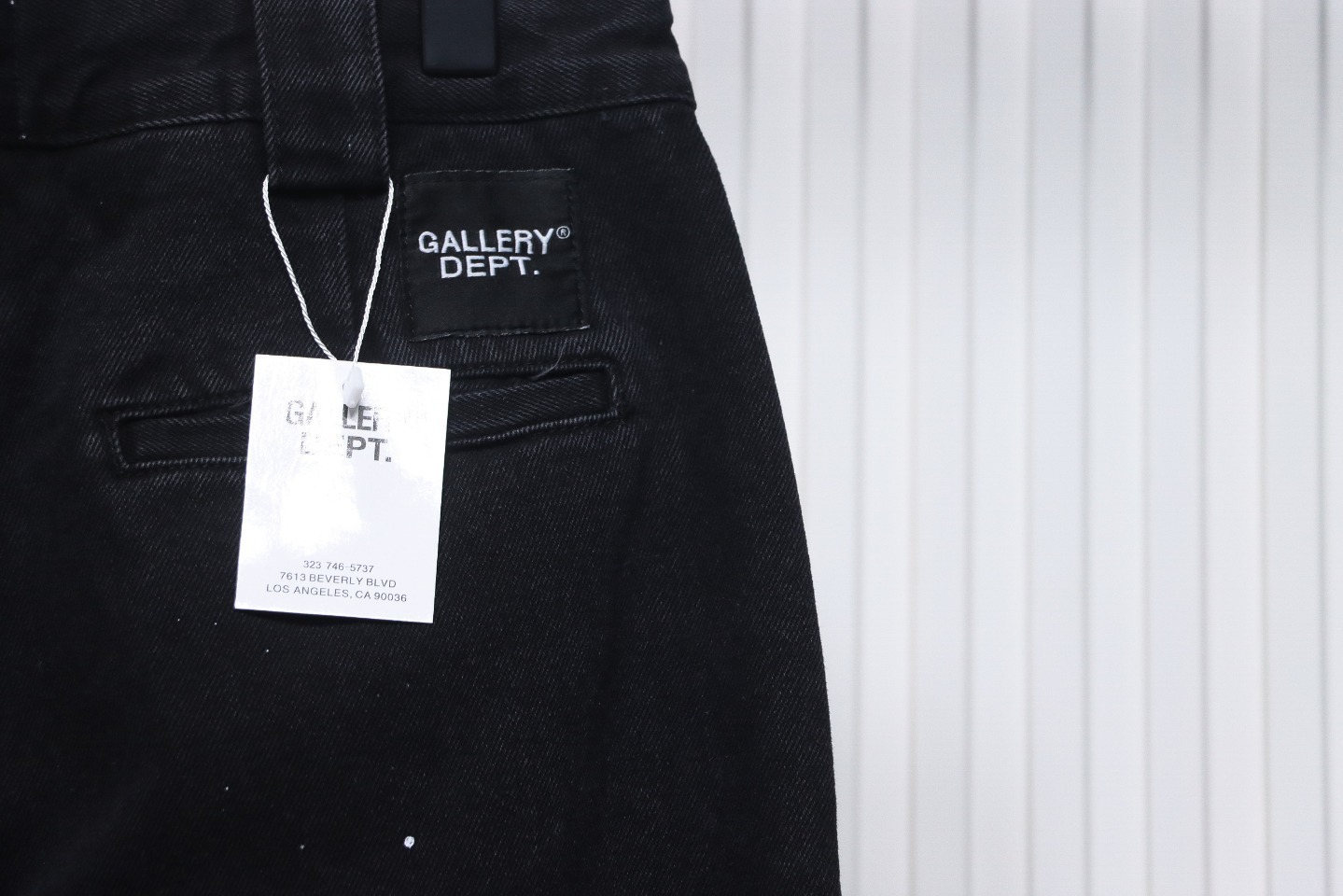 Gallery Dept Rhinestone-Studded Flared Black Jeans
