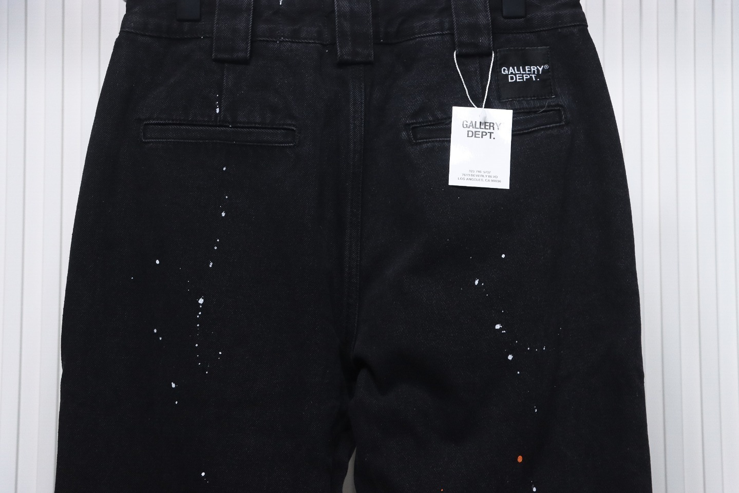 Gallery Dept Rhinestone-Studded Flared Black Jeans