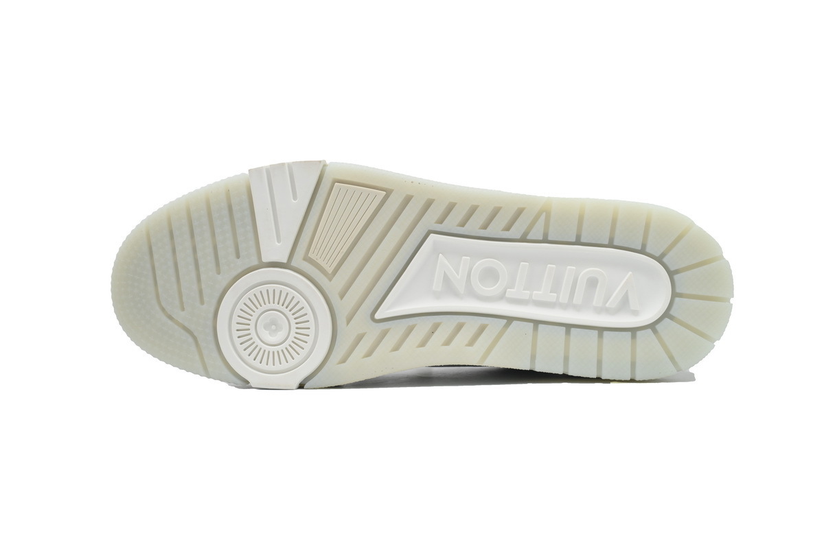 Louis Vuitton Trainer White Litchi Pattern FD0221