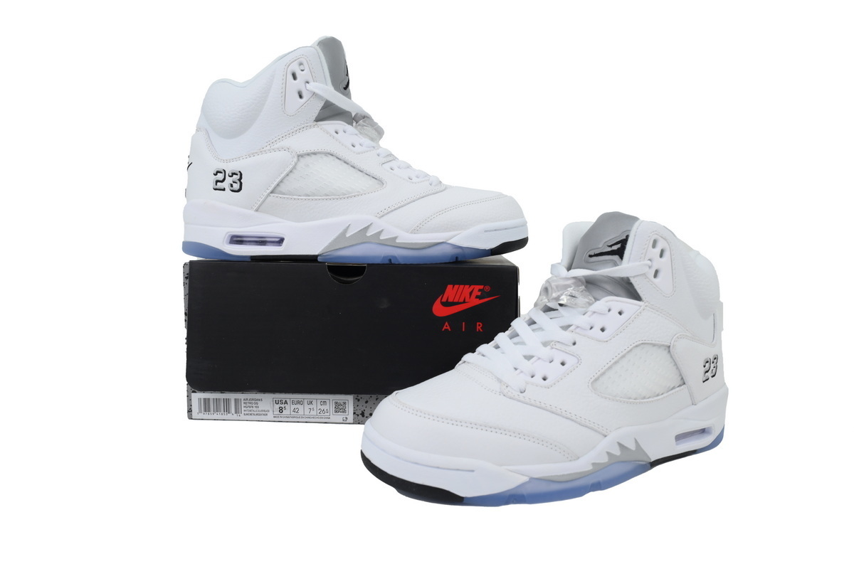 Air Jordan 5 Retro White Metallic HQ7978-103