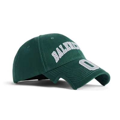 Balenciaga Basketball Cap in Dark Green 02