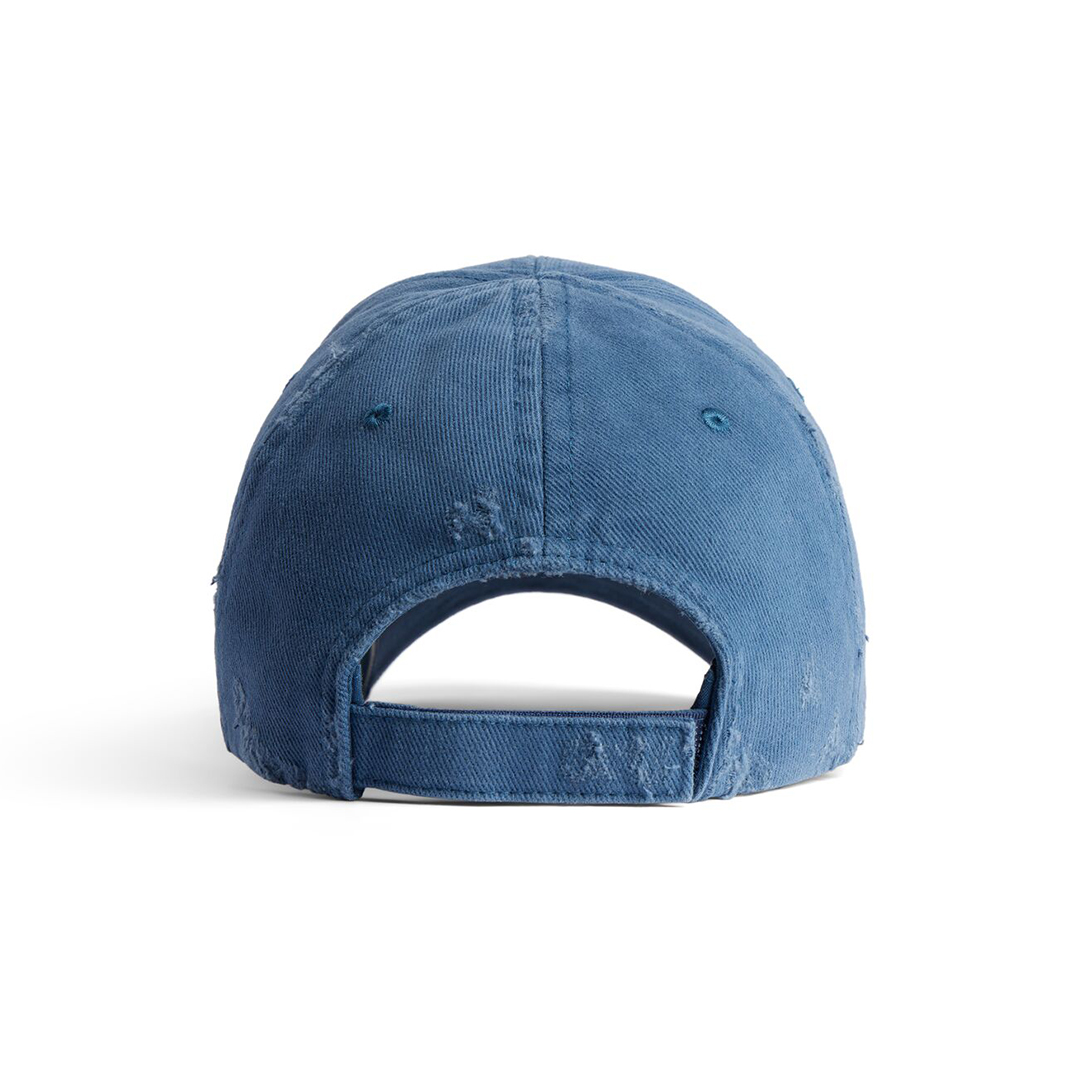 Balenciaga Laurel Classic Cap in Dark Blue/Green