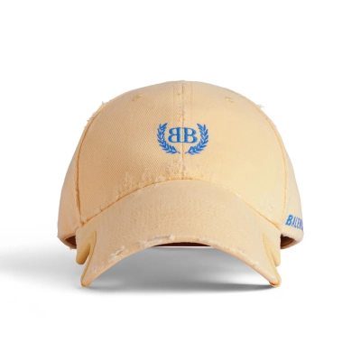 Balenciaga Laurel Classic Cap in Yellow/Blue 01