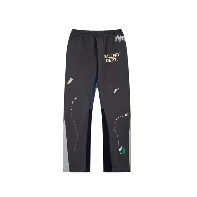 Gallery Dept. Painted Flare Sweat Pants Graffiti Line Dark Gray 01