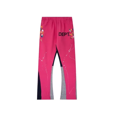 Gallery Dept. Painted Flare Sweat Pants Fuchsia 01