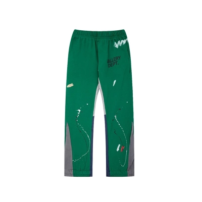 Gallery Dept. Painted Flare Sweat Pants Green 01