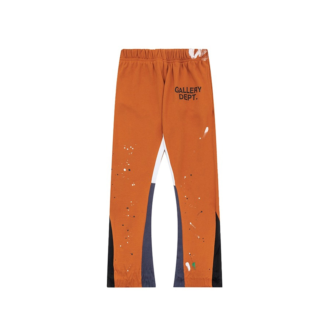 Gallery Dept. Painted Flare Sweat Pants Orange-Blue Patchwork