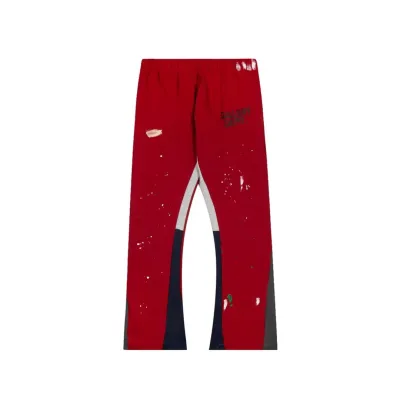 Gallery Dept. Painted Flare Sweat Pants Red 01