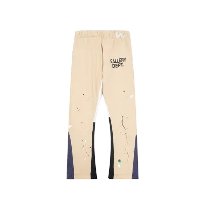 Gallery Dept. Painted Flare Sweat Pants Beige 01