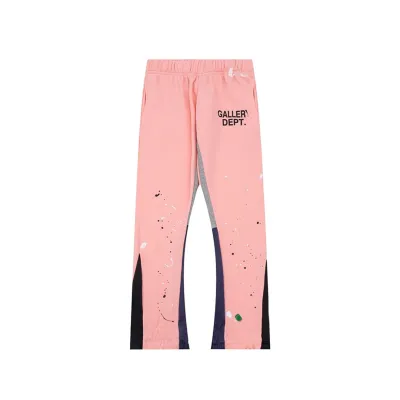 Gallery Dept. Painted Flare Sweat Pants Pink 01