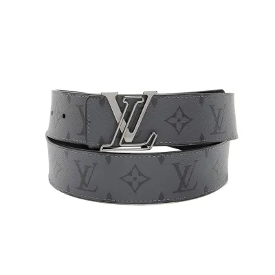 Louis Vuitton LV Monogram Eclipse Reversible LV Line Calfskin Belt 01