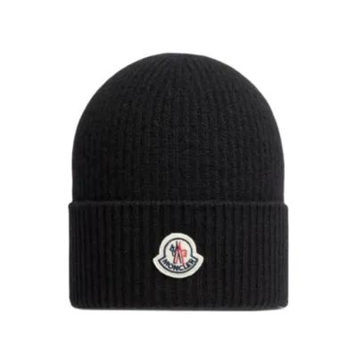 Moncler Cashmere Wool Beanie Black J20913B00065M1900999 01